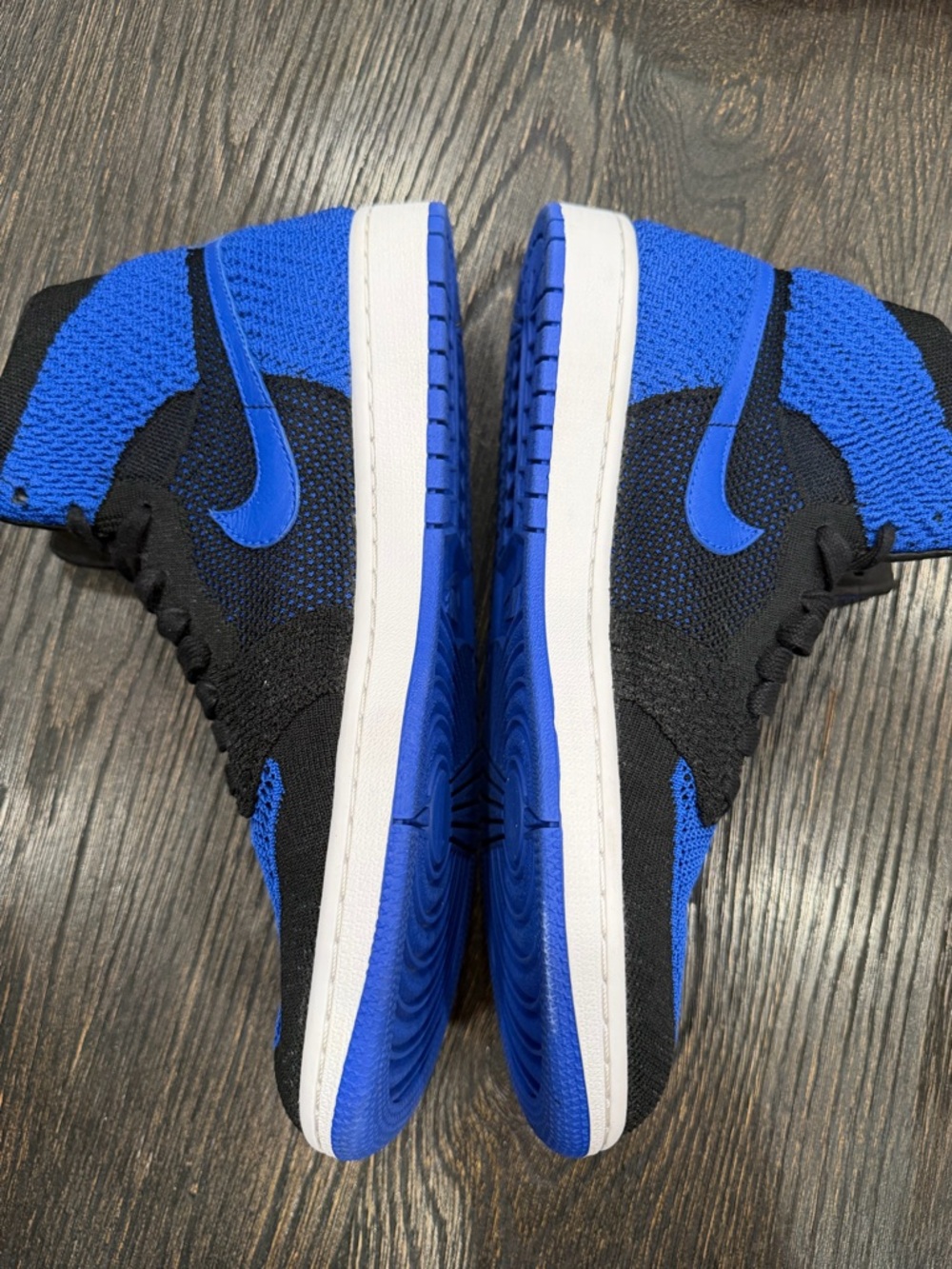 Air Jordan 1 Retro High OG Flyknit “Royal” - Men’s Size 10 - Picture 7 of 11